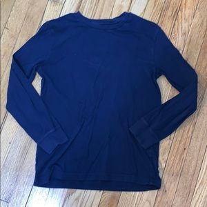 Navy long sleeve shirt